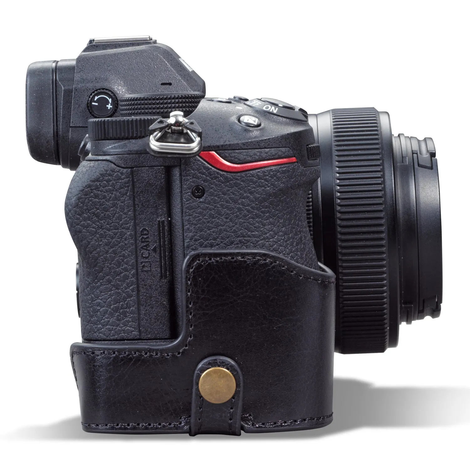 MegaGear Nikon Z5 Ever Ready Genuine Leather Camera Half Case