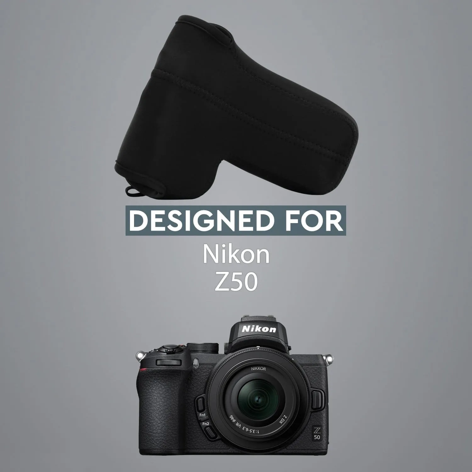MegaGear Nikon Z50 (50-250mm) Ultra Light Neoprene Camera Case