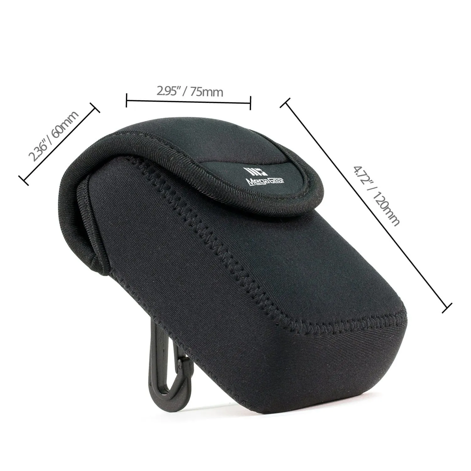 MegaGear Olympus Tough TG-6, Tough TG-5, TG-870, TG-4, TG-860 Ultra Light Neoprene Camera Case, with Carabiner