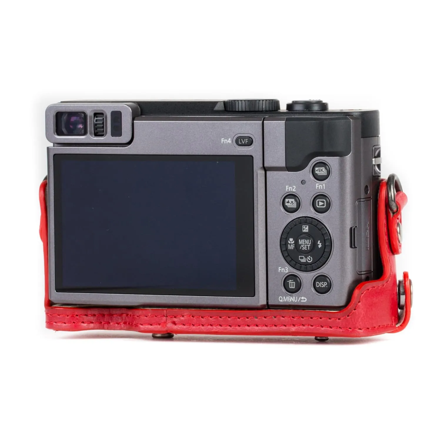 MegaGear Panasonic Lumix DC-ZS80, DC-ZS70, DC-TZ95, DC-TZ90 Ever Ready Leather Camera Case and Strap