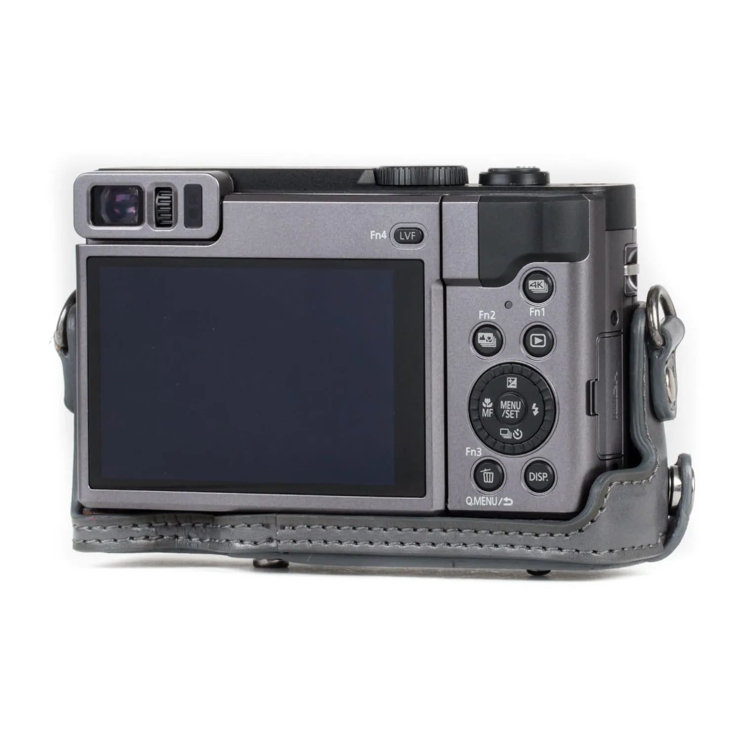 MegaGear Panasonic Lumix DC-ZS80, DC-ZS70, DC-TZ95, DC-TZ90 Ever Ready Leather Camera Case and Strap