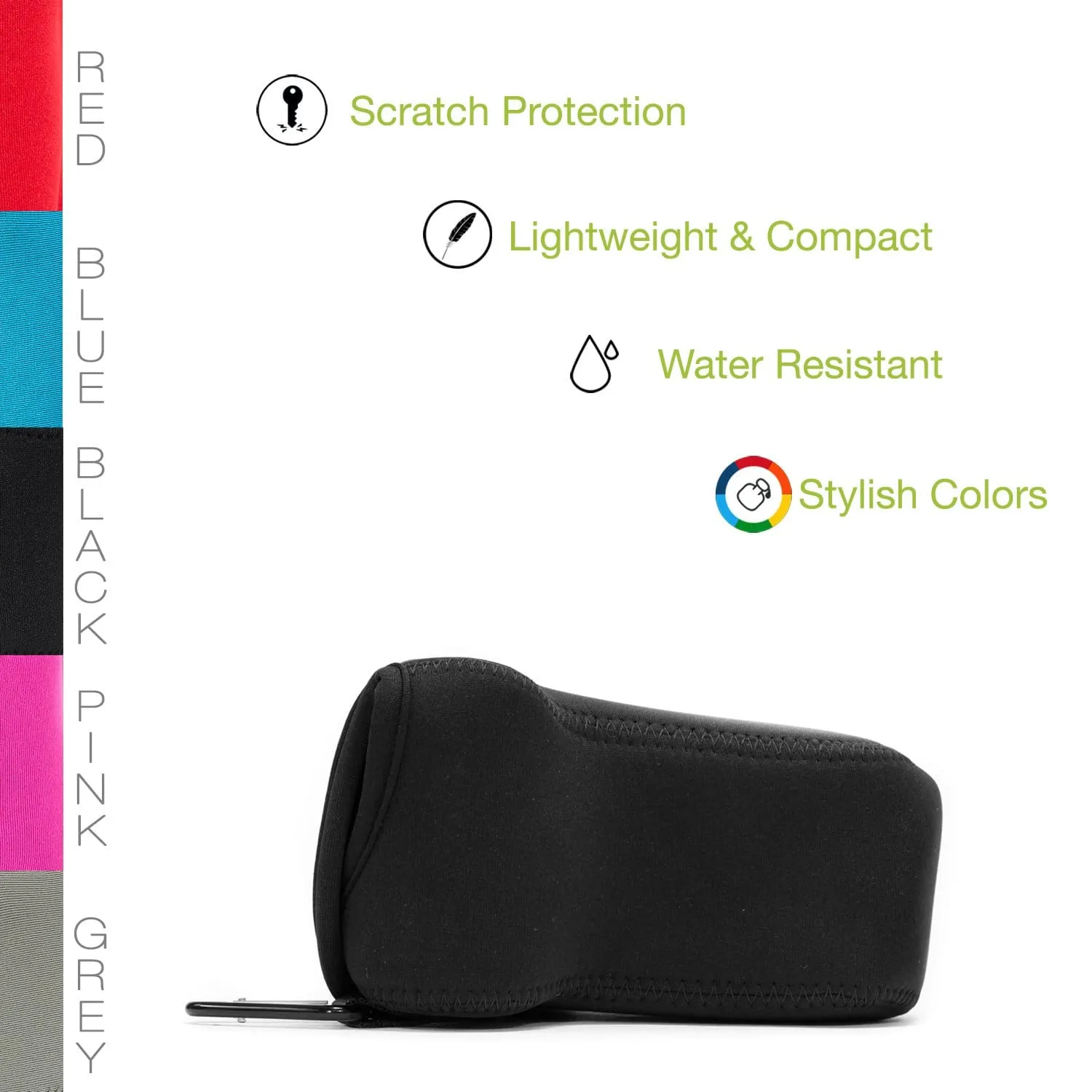 MegaGear Panasonic Lumix DMC-GX85, DMC-GX80 (14-140mm) Ultra Light Neoprene Camera Case