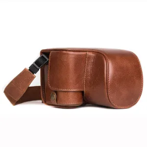 MegaGear Sony Alpha A6500 (16-50 mm) Ever Ready Top Grain Leather Camera Case and Strap