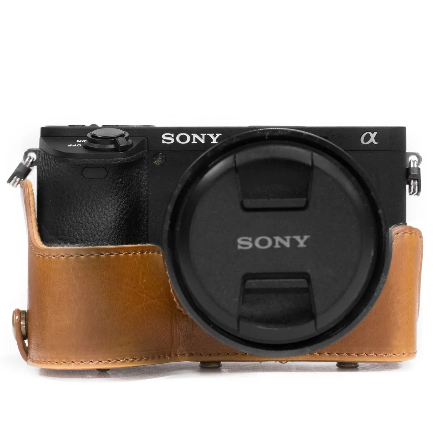 MegaGear Sony Alpha A6500 (18-135mm) Ever Ready Leather Camera Case and Strap