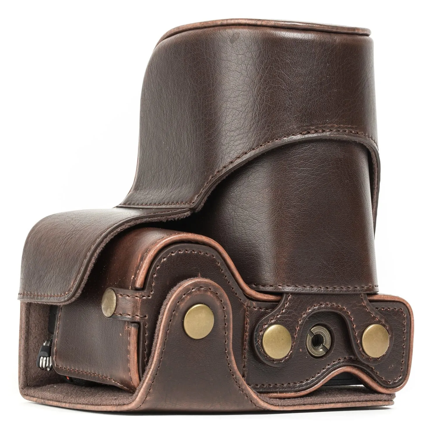 MegaGear Sony Alpha A6500 (18-135mm) Ever Ready Leather Camera Case and Strap