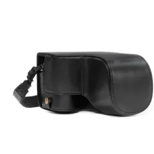 MegaGear Sony Alpha A6500 (18-135mm) Ever Ready Leather Camera Case and Strap