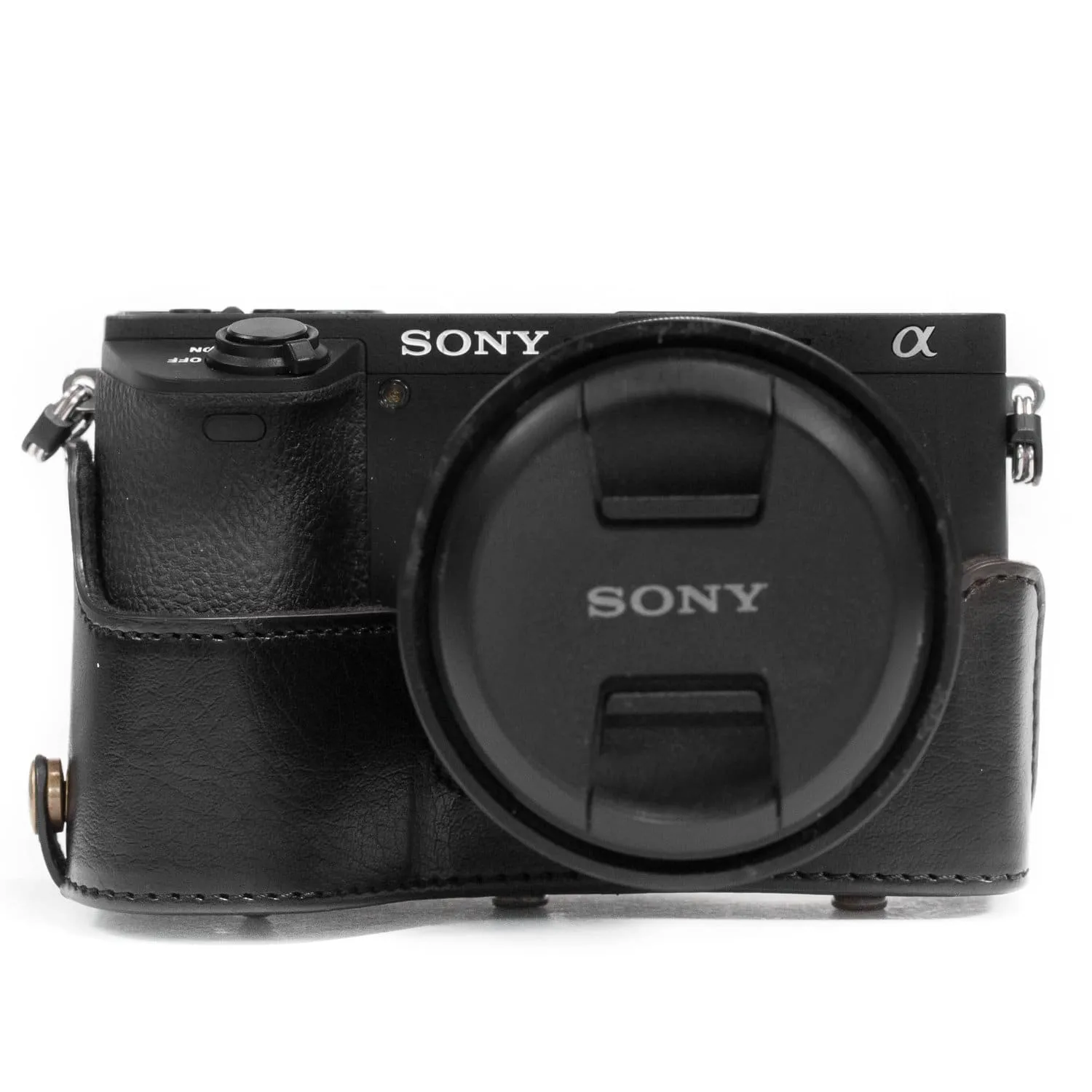 MegaGear Sony Alpha A6500 (18-135mm) Ever Ready Leather Camera Case and Strap