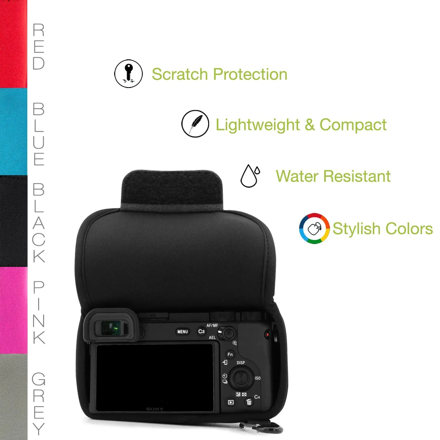 MegaGear Sony Alpha A6600 (18-135mm) Ultra Light Neoprene Camera Case