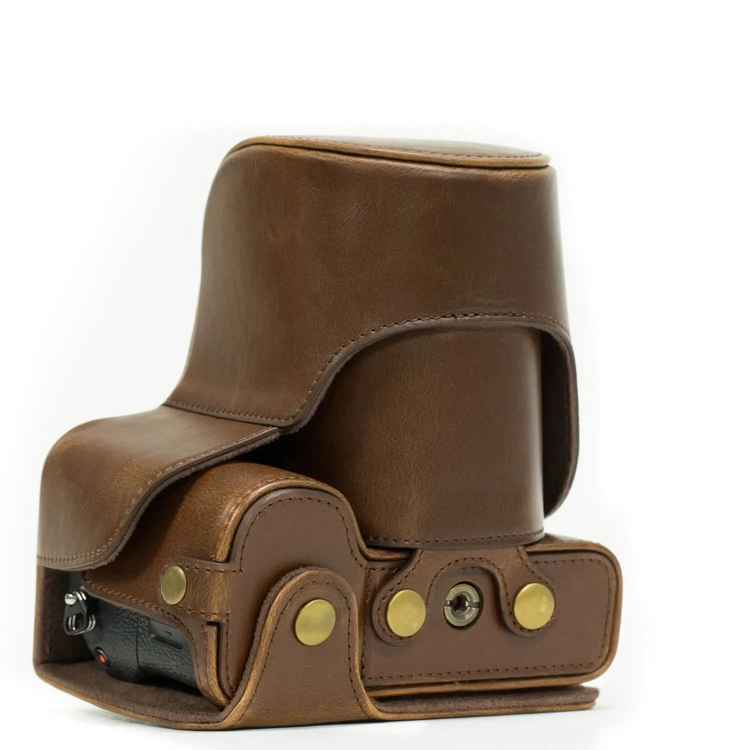 MegaGear Sony Alpha A7S II, A7R II, A7 II (28-70mm) Ever Ready Leather Camera Case and Strap, with Battery Access
