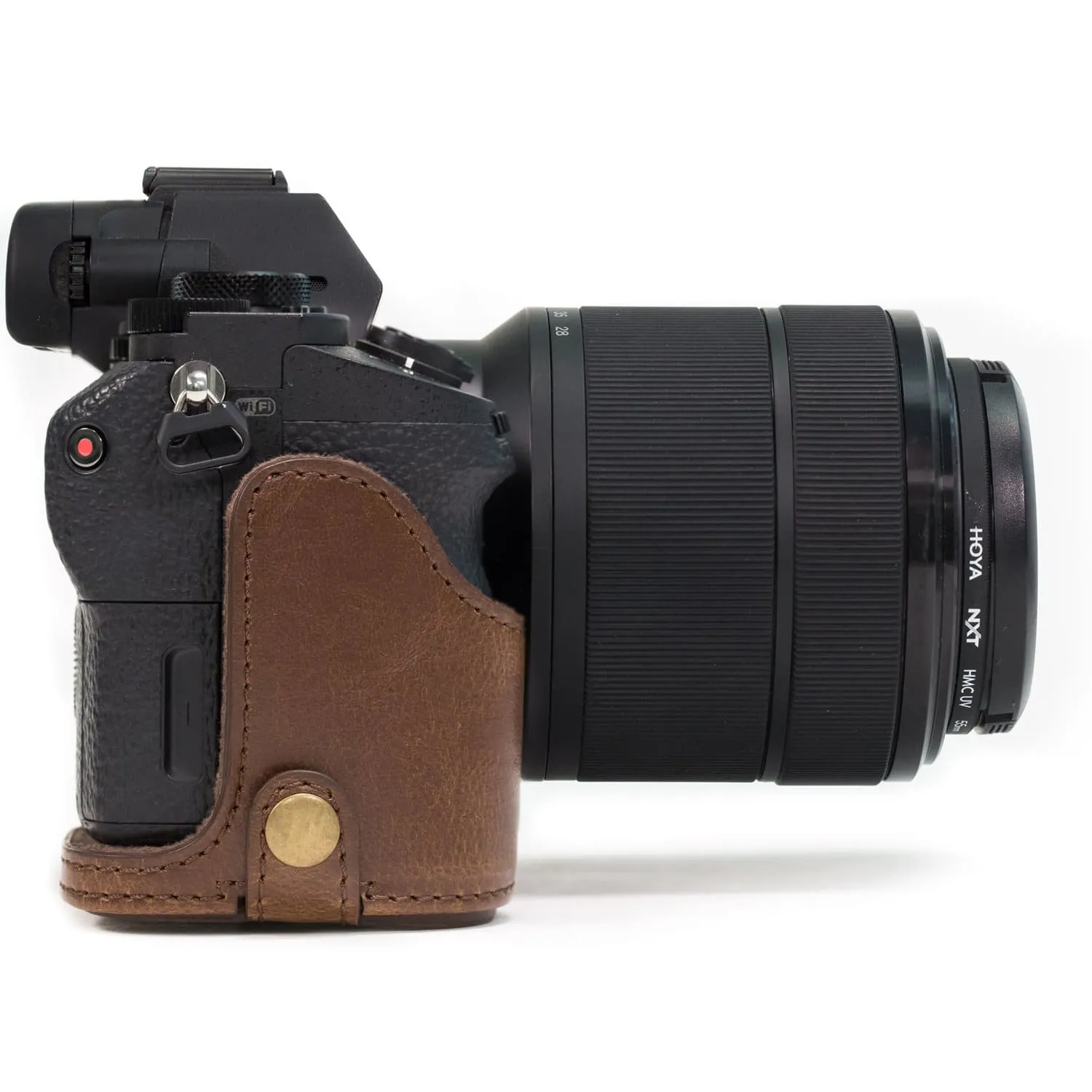 MegaGear Sony Alpha A7S II, A7R II, A7 II (28-70mm) Ever Ready Leather Camera Case and Strap, with Battery Access