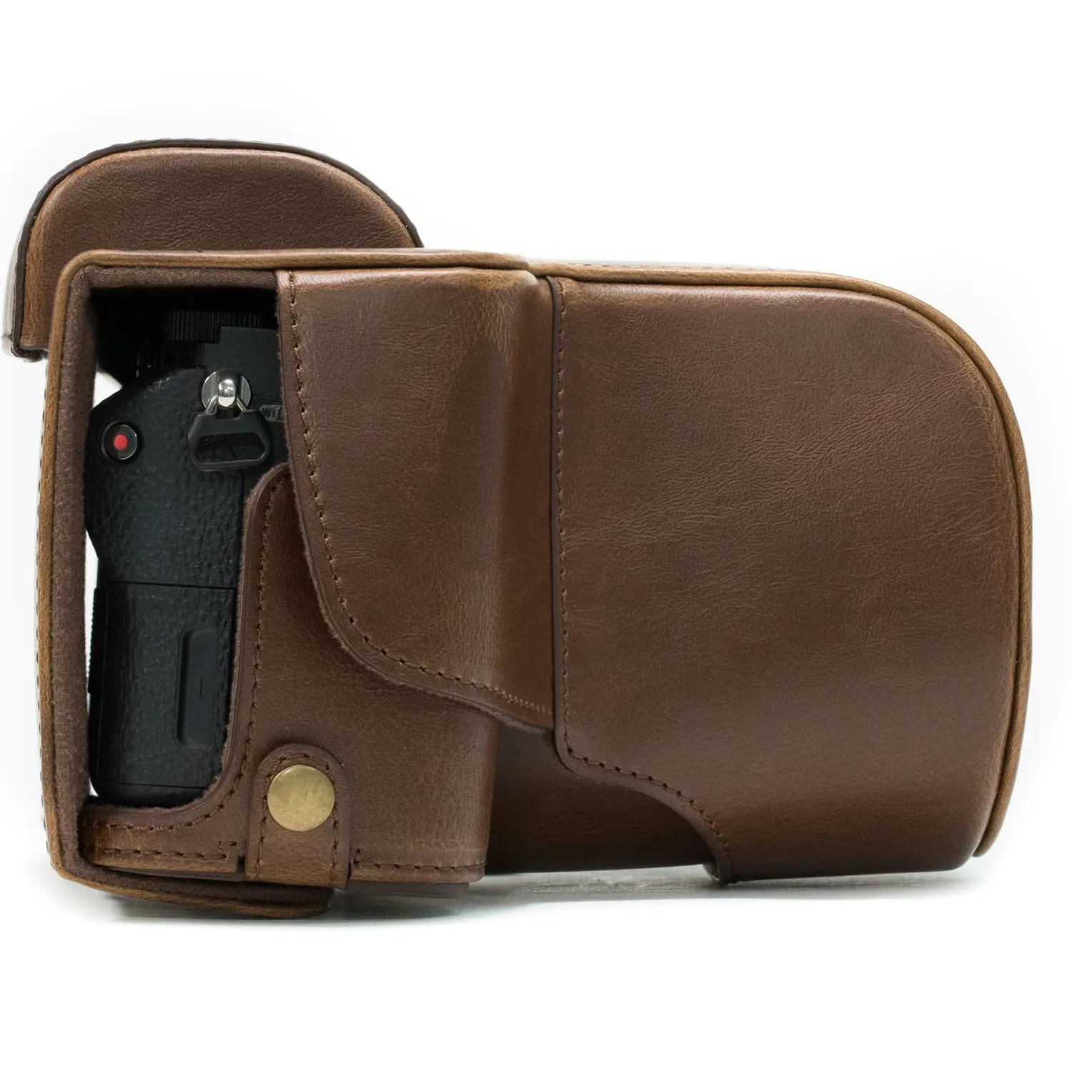 MegaGear Sony Alpha A7S II, A7R II, A7 II (28-70mm) Ever Ready Leather Camera Case and Strap, with Battery Access