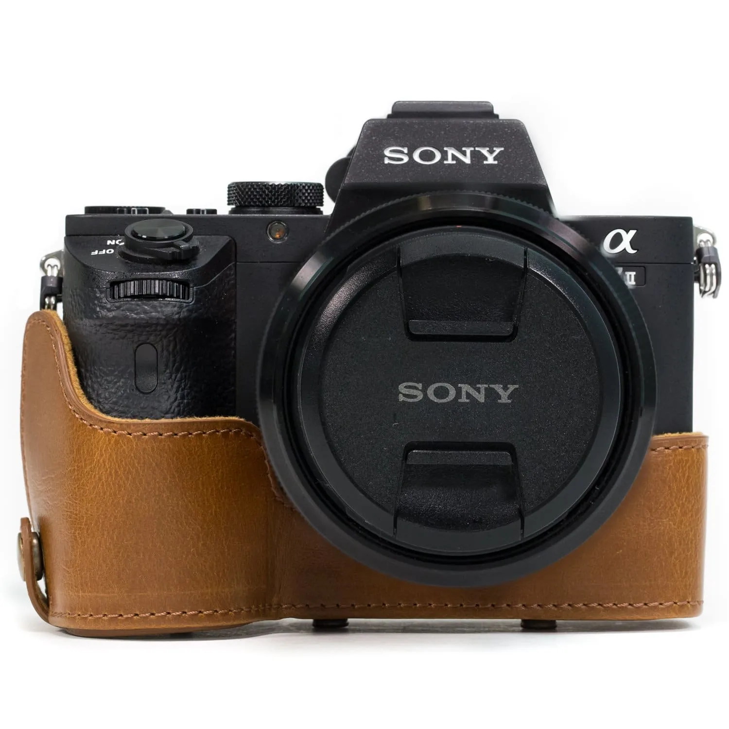 MegaGear Sony Alpha A7S II, A7R II, A7 II (28-70mm) Ever Ready Leather Camera Case and Strap, with Battery Access