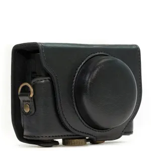 MegaGear Sony Cyber-shot DSC-RX100 VI, DSC-RX100 V, DSC-RX100 IV, DSC-RX100 III Ever Ready Leather Camera Case with Strap