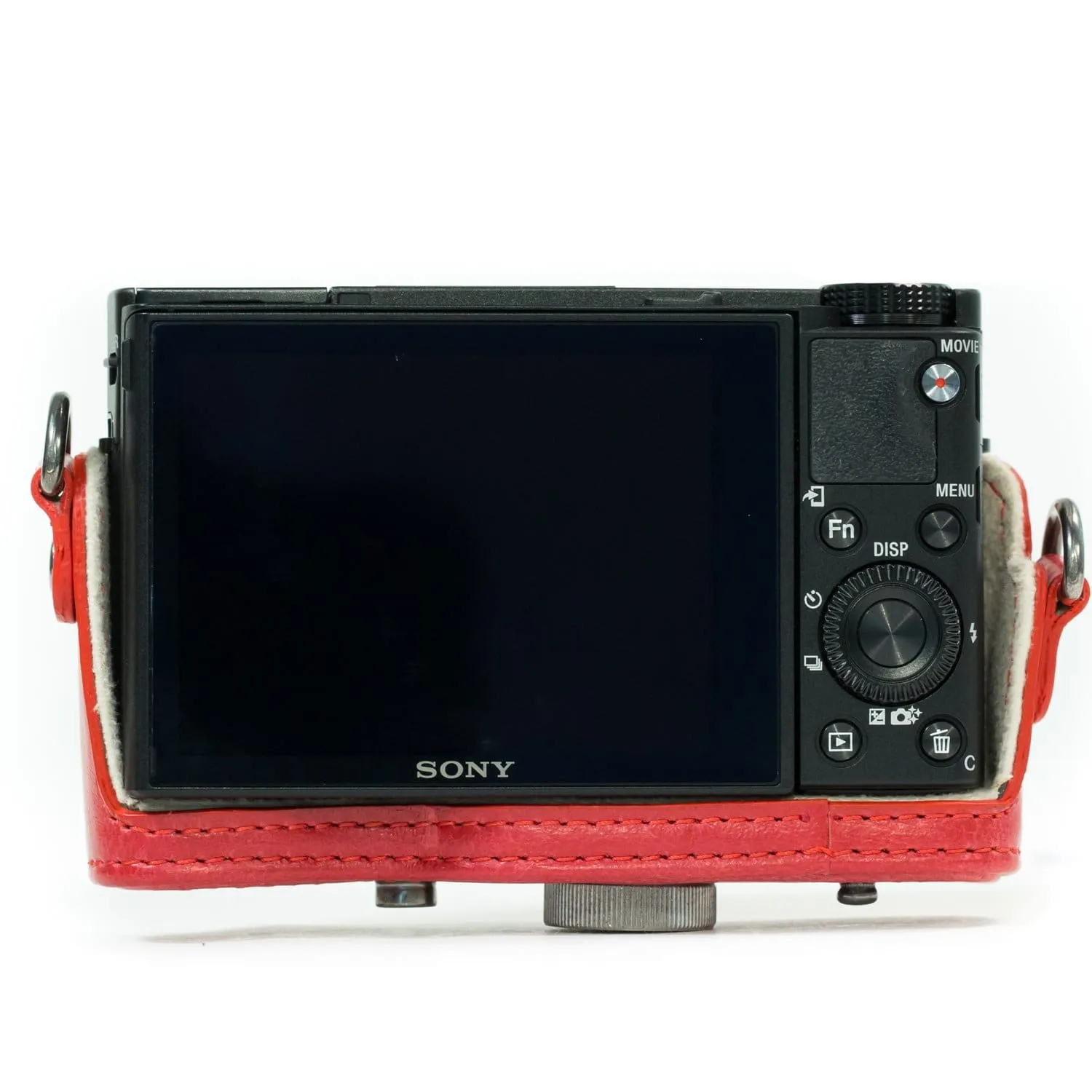 MegaGear Sony Cyber-shot DSC-RX100 VI, DSC-RX100 V, DSC-RX100 IV, DSC-RX100 III Ever Ready Leather Camera Case with Strap