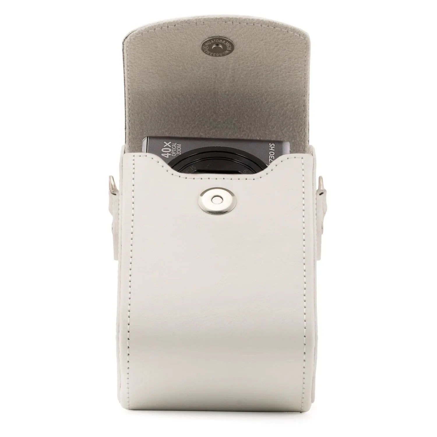 MegaGear Sony Cyber-shot DSC-RX100 VII, DSC-RX100 V, DSC-RX100 IV, DSC-RX100 III, DSC-RX100 II, Canon PowerShot S120 Leather Camera Case with Strap