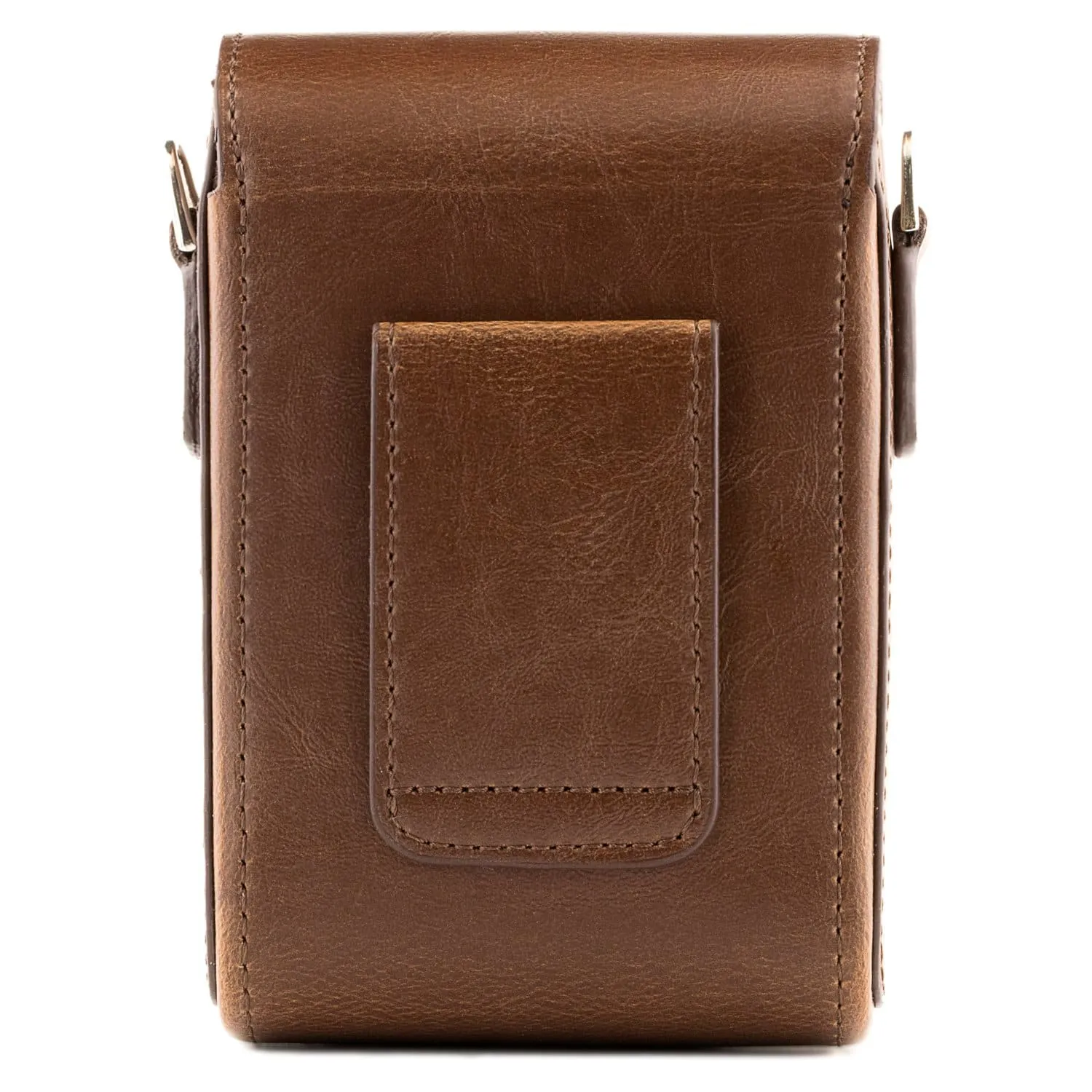 MegaGear Sony Cyber-shot DSC-RX100 VII, DSC-RX100 V, DSC-RX100 IV, DSC-RX100 III, DSC-RX100 II, Canon PowerShot S120 Leather Camera Case with Strap