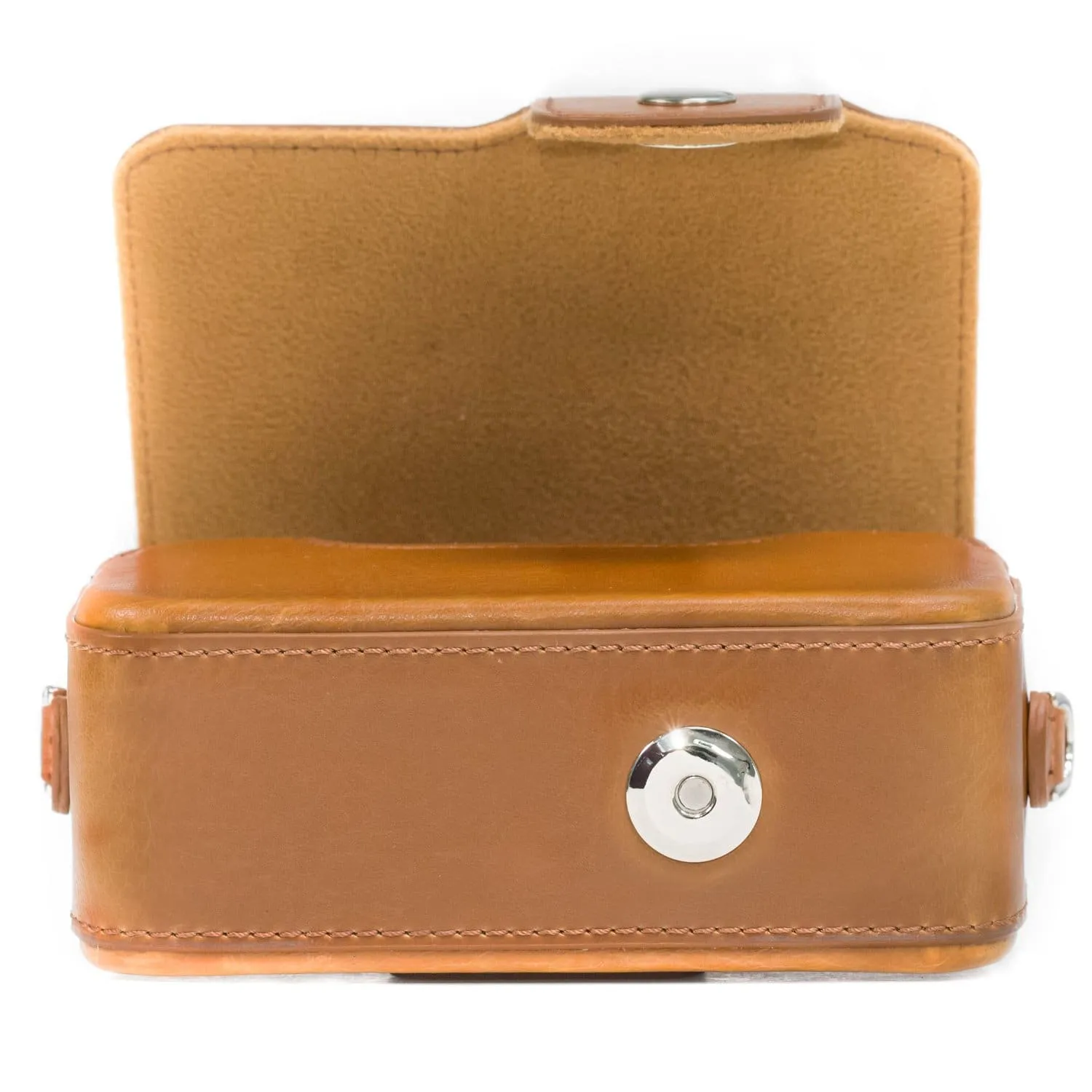 MegaGear Sony Cyber-shot DSC-RX100 VII, DSC-RX100 VI, DSC-RX100 V, DSC-RX100 IV, DSC-RX100 III, DSC-RX100 II, ZV-1 Leather Camera Case with Strap