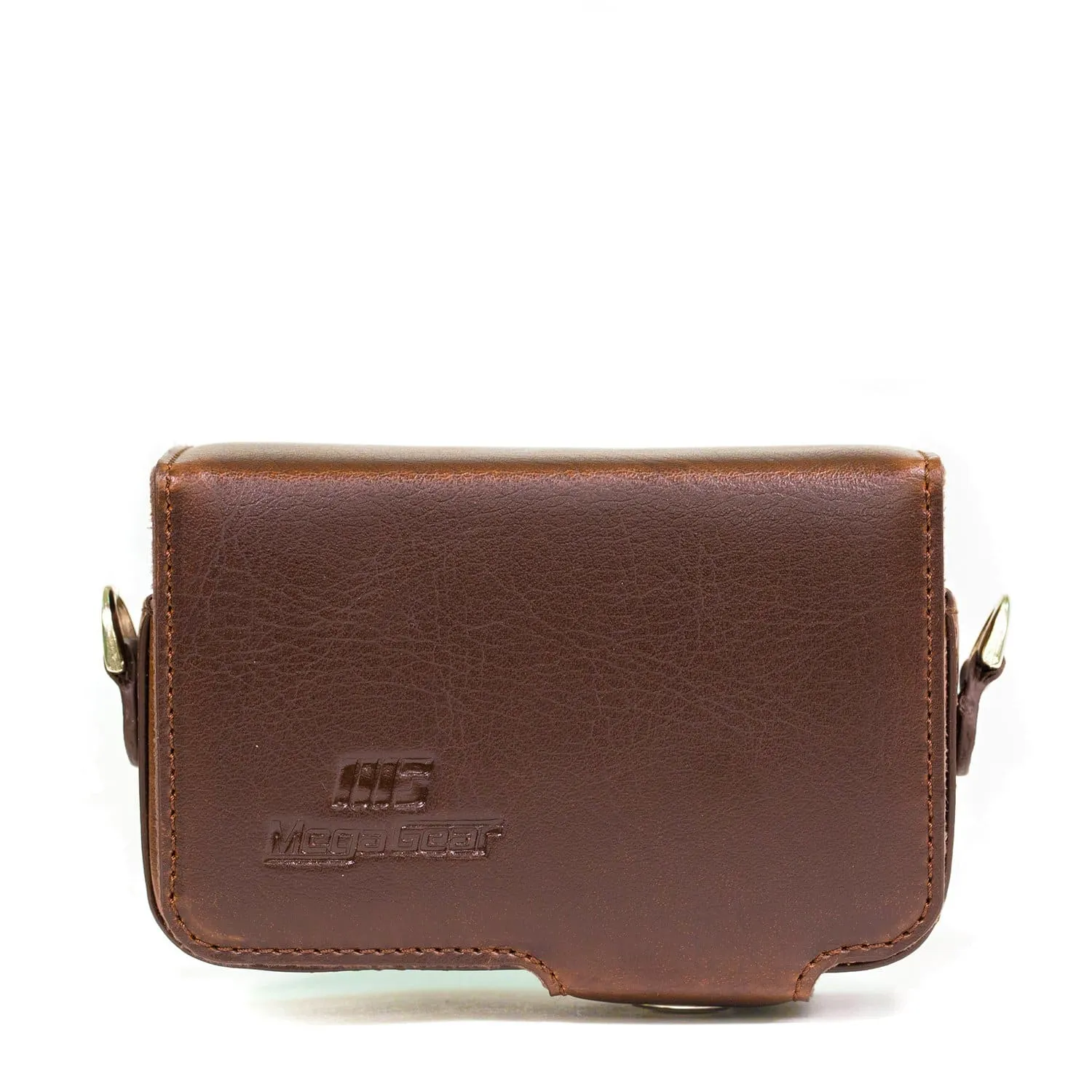 MegaGear Sony Cyber-shot DSC-RX100 VII, DSC-RX100 VI, DSC-RX100 V, DSC-RX100 IV, DSC-RX100 III, DSC-RX100 II, ZV-1 Leather Camera Case with Strap