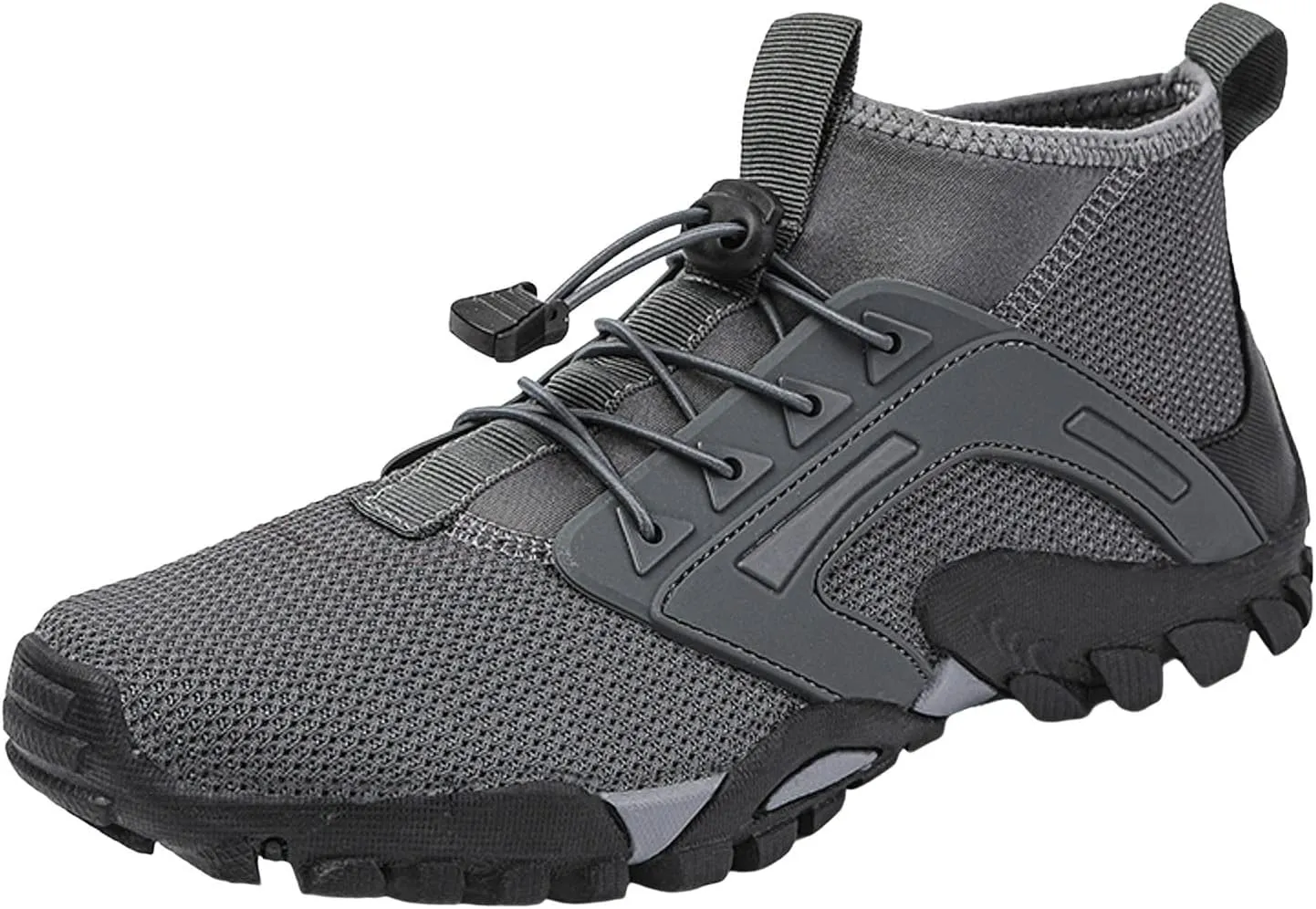Men Sports Shoes Men's Fashion Hiking Shoes Lightweight Non Slip Outdoor Ankle Boots Breathable Hike Trekking Mountaineering Shoes with Adjustable Lace
