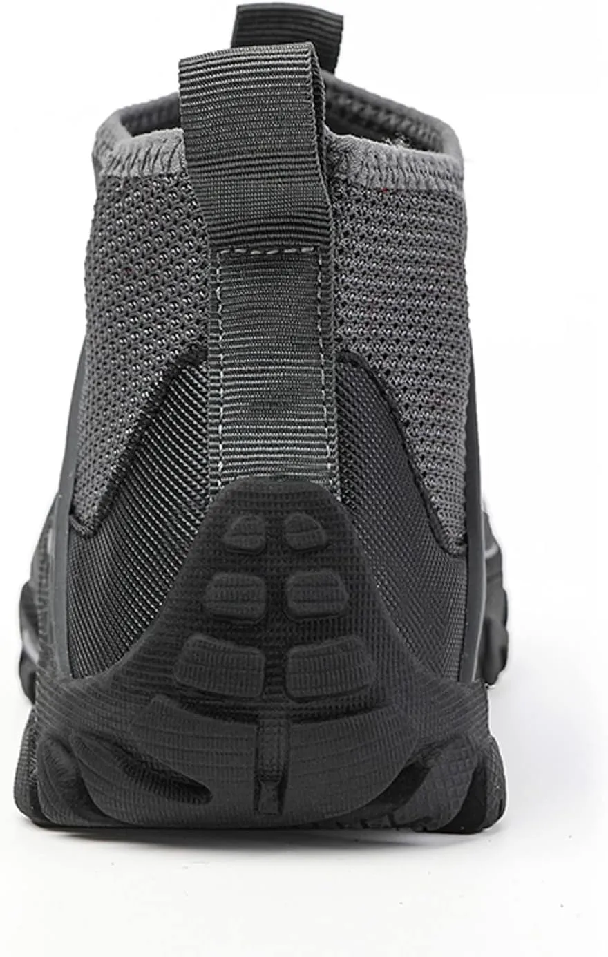 Men Sports Shoes Men's Fashion Hiking Shoes Lightweight Non Slip Outdoor Ankle Boots Breathable Hike Trekking Mountaineering Shoes with Adjustable Lace