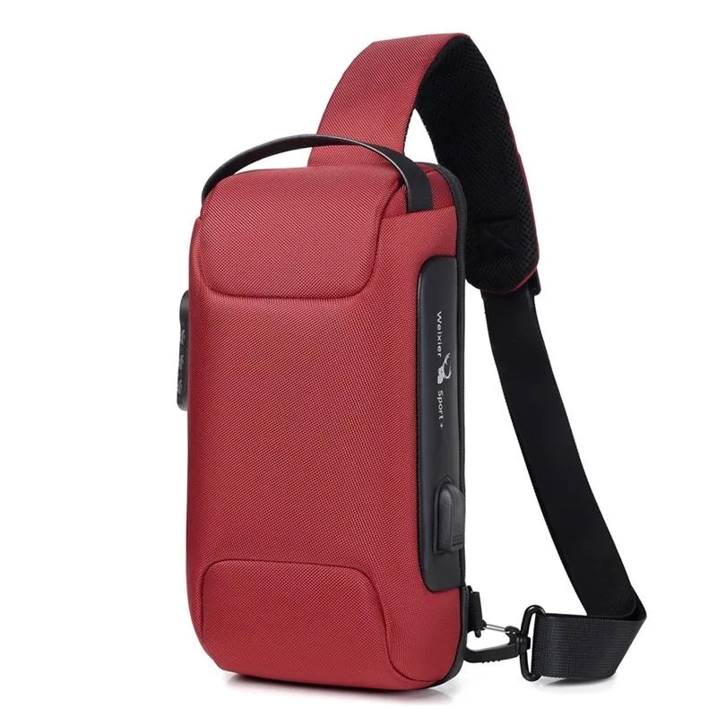 Men's Anti Theft Oxford Chest Bag