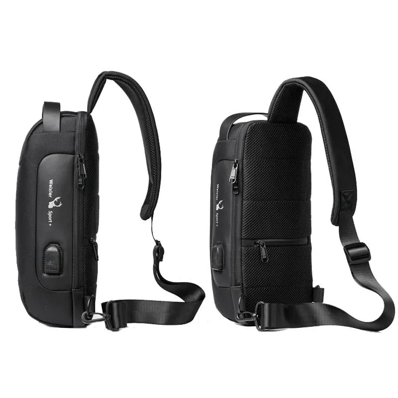 Men's Anti Theft Oxford Chest Bag