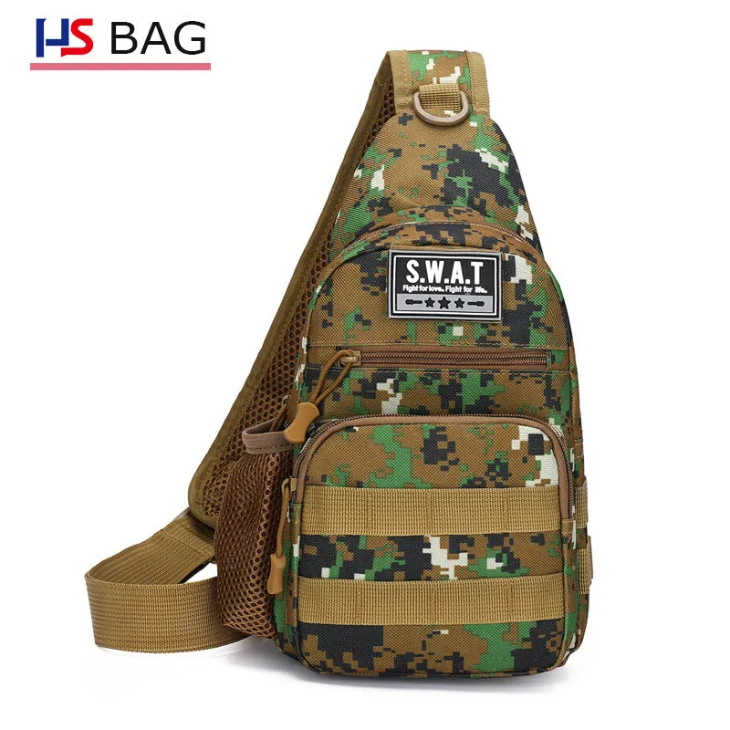 Men's Korean Oxford Cloth Large Capacity Camouflage Men's Chest Bags