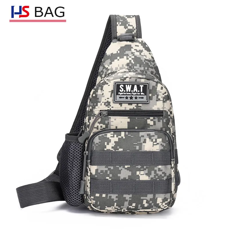 Men's Korean Oxford Cloth Large Capacity Camouflage Men's Chest Bags