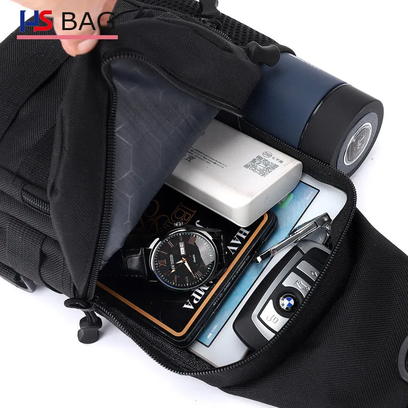 Men's Korean Oxford Cloth Large Capacity Camouflage Men's Chest Bags