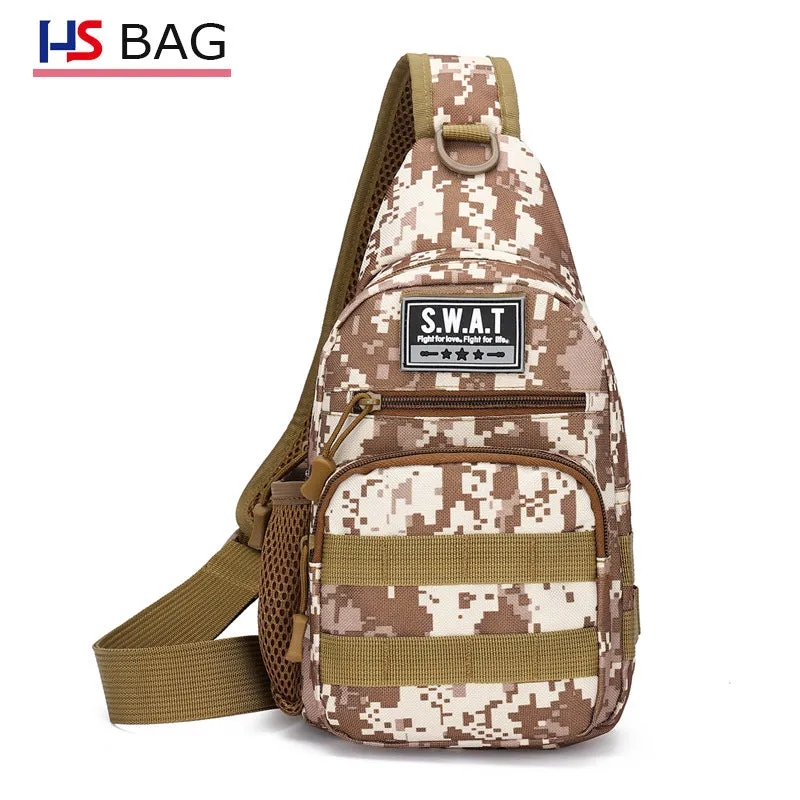 Men's Korean Oxford Cloth Large Capacity Camouflage Men's Chest Bags