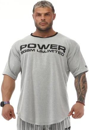 Men's Oversize Gym Fitness and Bodybuilding T-Shirt, Cotton O-Neck Lifestyle Top