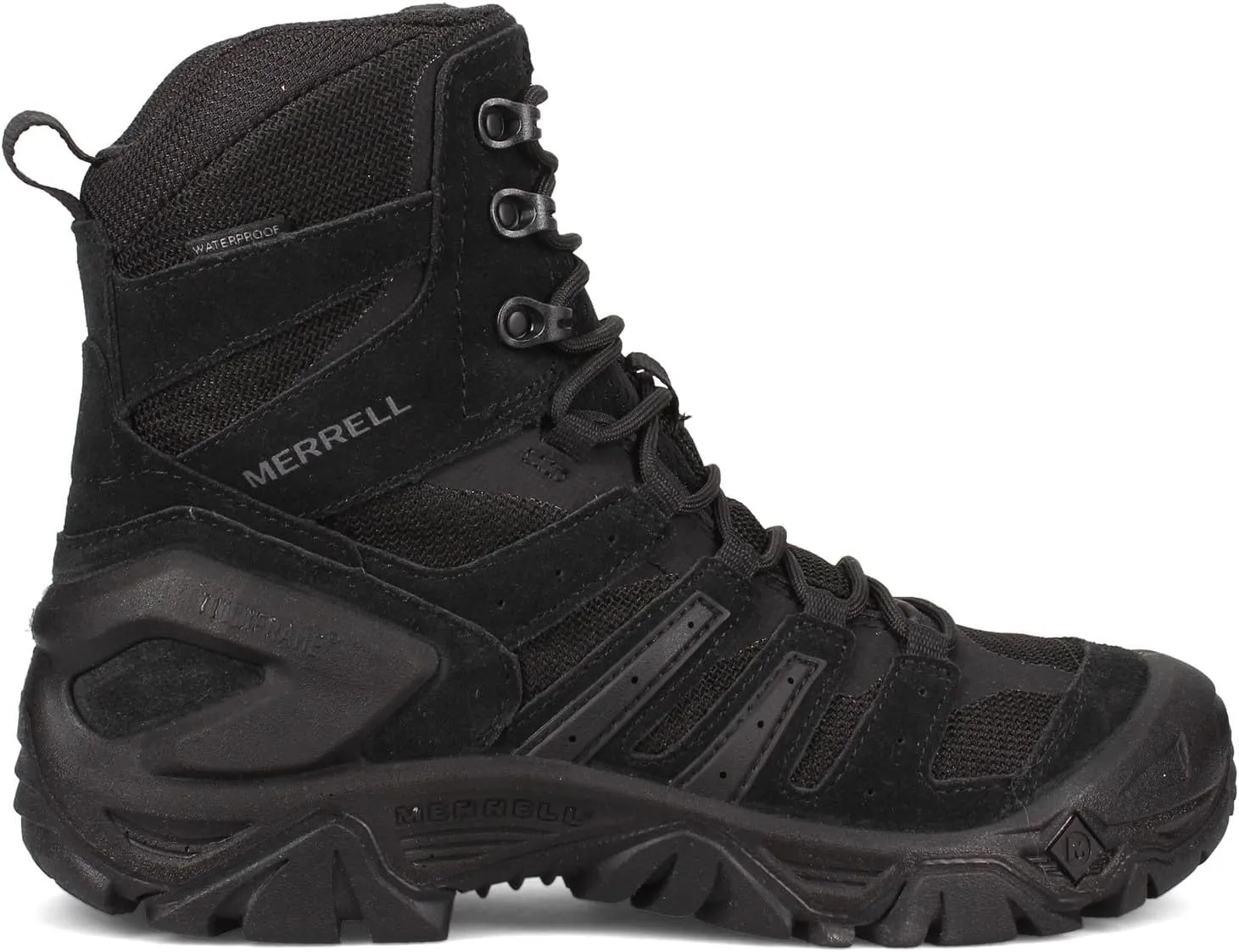Merrell Men’s Strongfield Tactical 6” Waterproof Boots, Breathable & Comfortable Work Combat Hiking Shoes