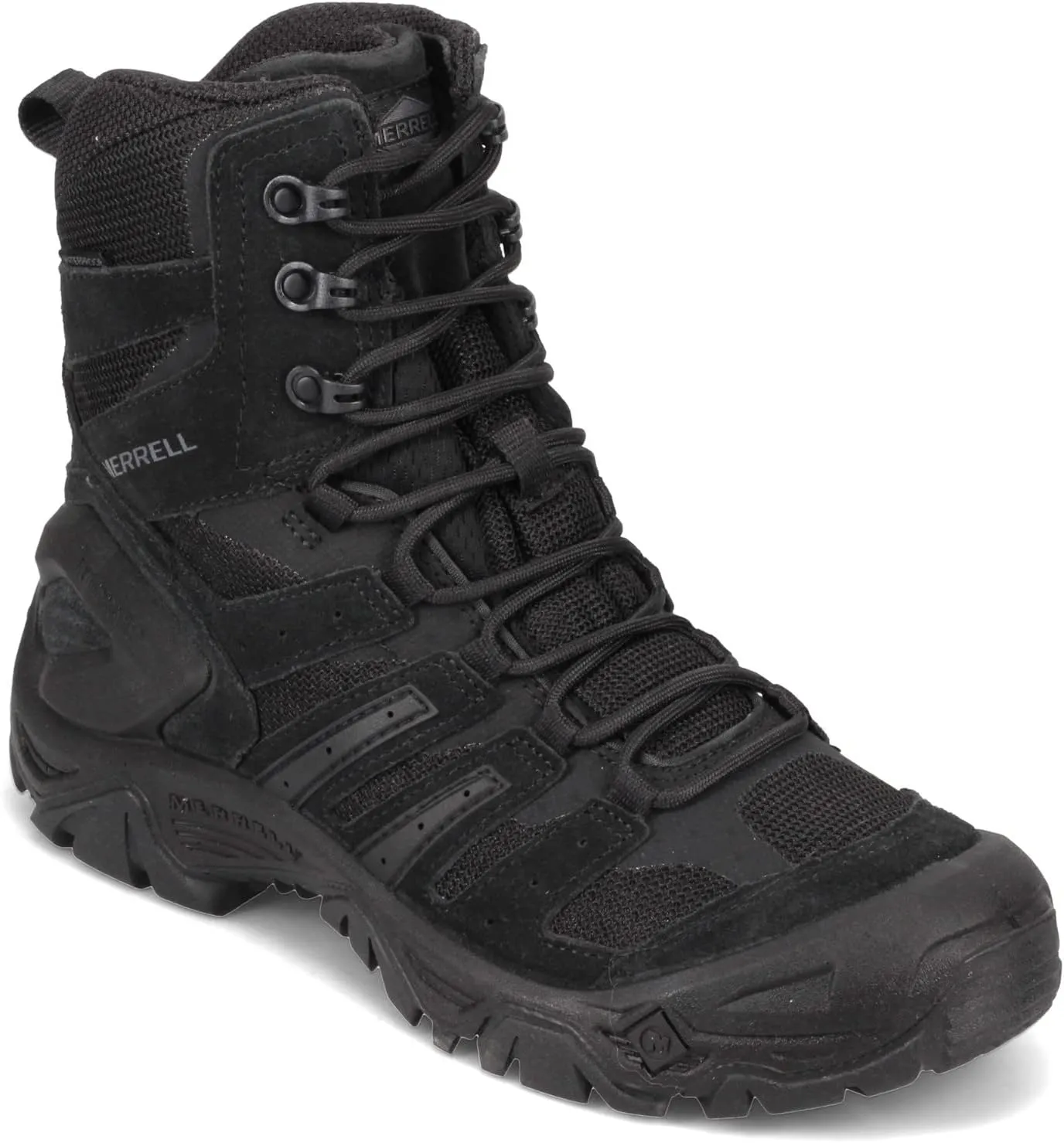 Merrell Men’s Strongfield Tactical 6” Waterproof Boots, Breathable & Comfortable Work Combat Hiking Shoes