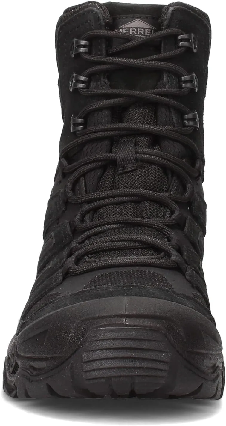 Merrell Men’s Strongfield Tactical 6” Waterproof Boots, Breathable & Comfortable Work Combat Hiking Shoes