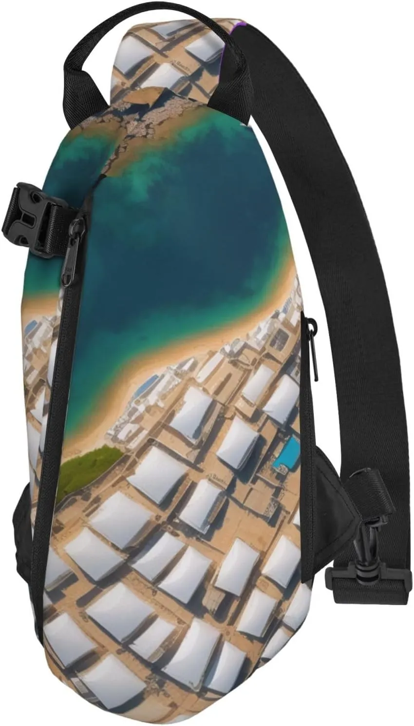 Middle Ages Pattern Sling Bags Crossbody Sling Backpack Travel Hiking Daypack Chest Bag For Man And Women