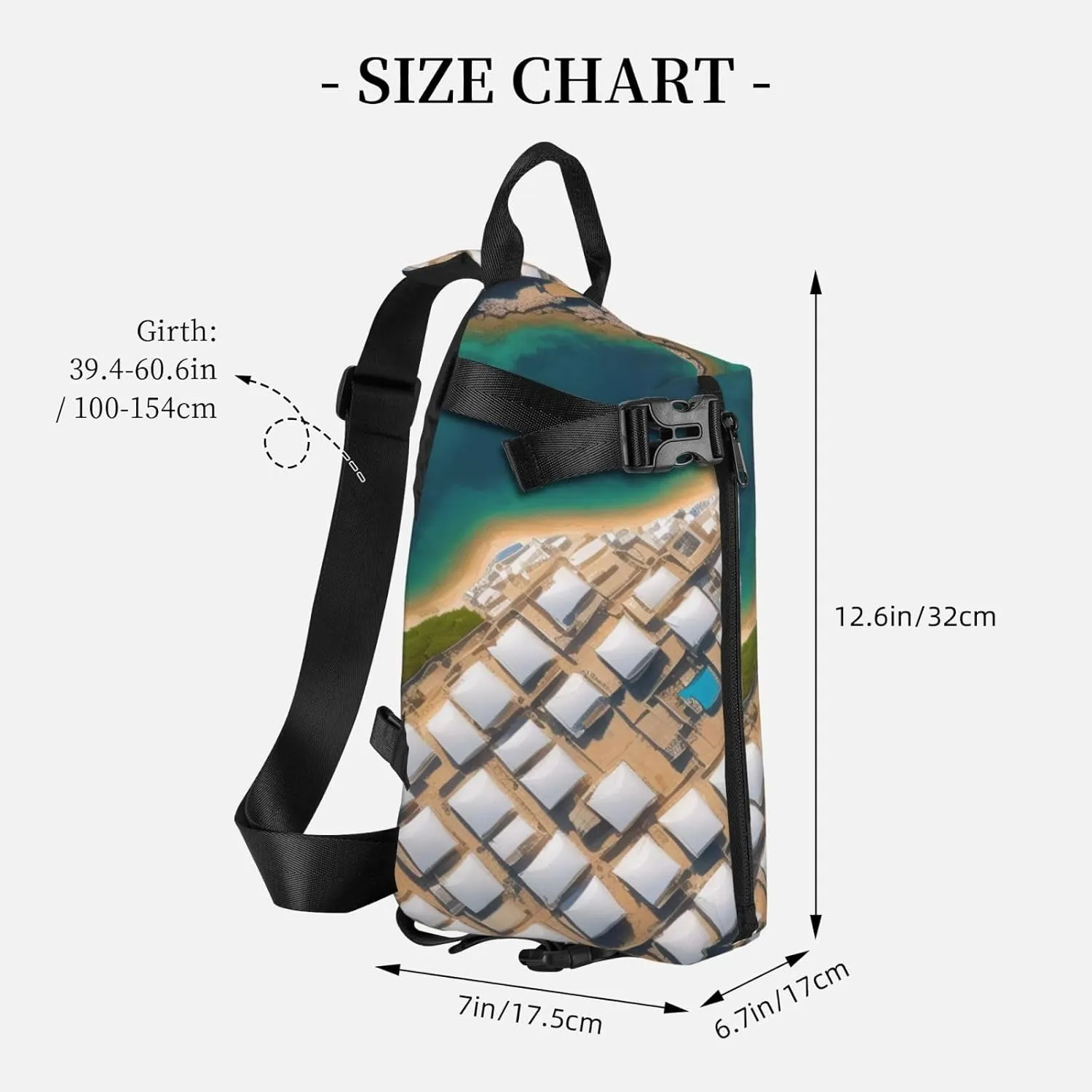 Middle Ages Pattern Sling Bags Crossbody Sling Backpack Travel Hiking Daypack Chest Bag For Man And Women
