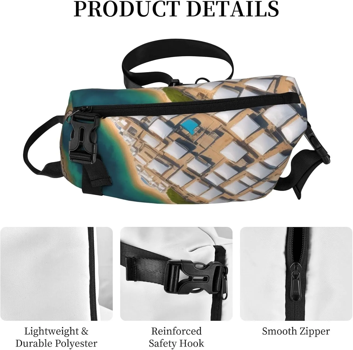 Middle Ages Pattern Sling Bags Crossbody Sling Backpack Travel Hiking Daypack Chest Bag For Man And Women