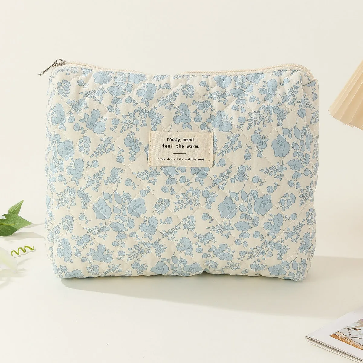 Midi Floral Print Quilted Make Up Bag DPB0118