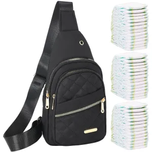 Mini Diaper Bag Backpack Small Crossbody Diaper Backpack Fanny Bag for Women Small Diaper Bag Portable Changing Pad Stroller Diaper Bag Water Resistant PU Leather