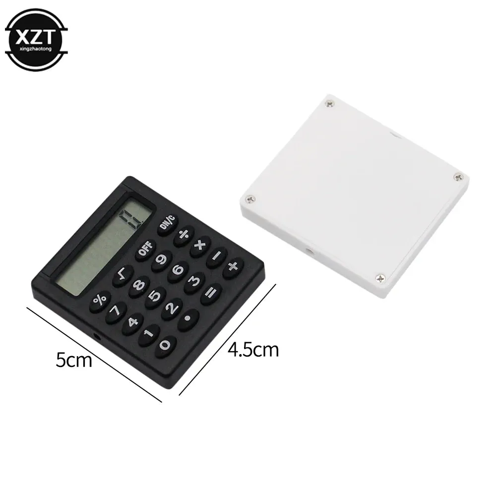 Mini Handheld Pocket Calculator with Coin Battery for School & Office - Compact Cartoon Design