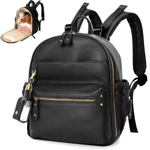 miss fong Small Diaper Bag Mini Diaper Bag Backpack Mini Backpack with 11 Pockets Baby Diaper Bag with Hand Sanitizer Holder, 2 Insulated Pockets