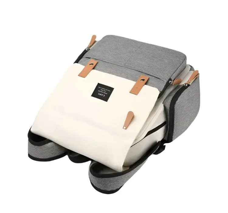 Mommy Multi-Function Waterproof Baby Diaper Bag - Large Capacity Canvas Backpack