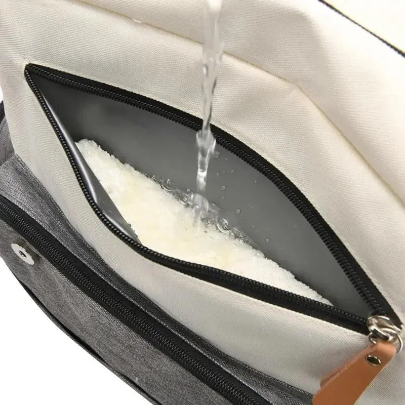 Mommy Multi-Function Waterproof Baby Diaper Bag - Large Capacity Canvas Backpack