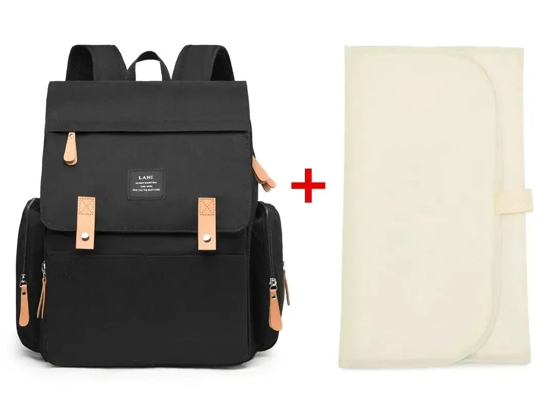 Mommy Multi-Function Waterproof Baby Diaper Bag - Large Capacity Canvas Backpack