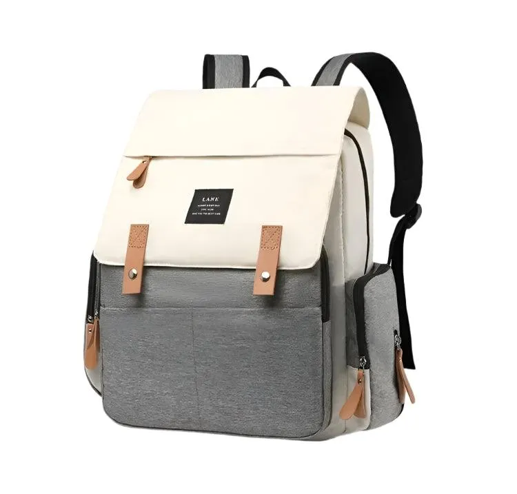 Mommy Multi-Function Waterproof Baby Diaper Bag - Large Capacity Canvas Backpack