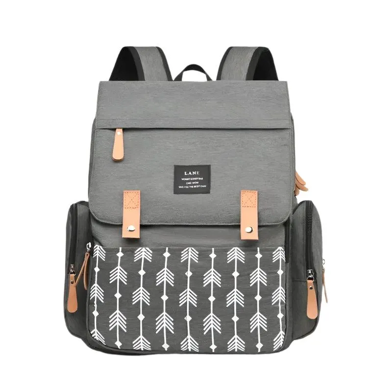 Mommy Multi-Function Waterproof Baby Diaper Bag - Large Capacity Canvas Backpack