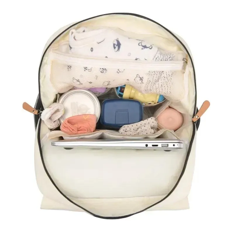 Mommy Multi-Function Waterproof Baby Diaper Bag - Large Capacity Canvas Backpack