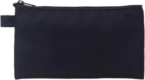 Money Bag with Zipper, Nylon, Black, Unisex-Adults