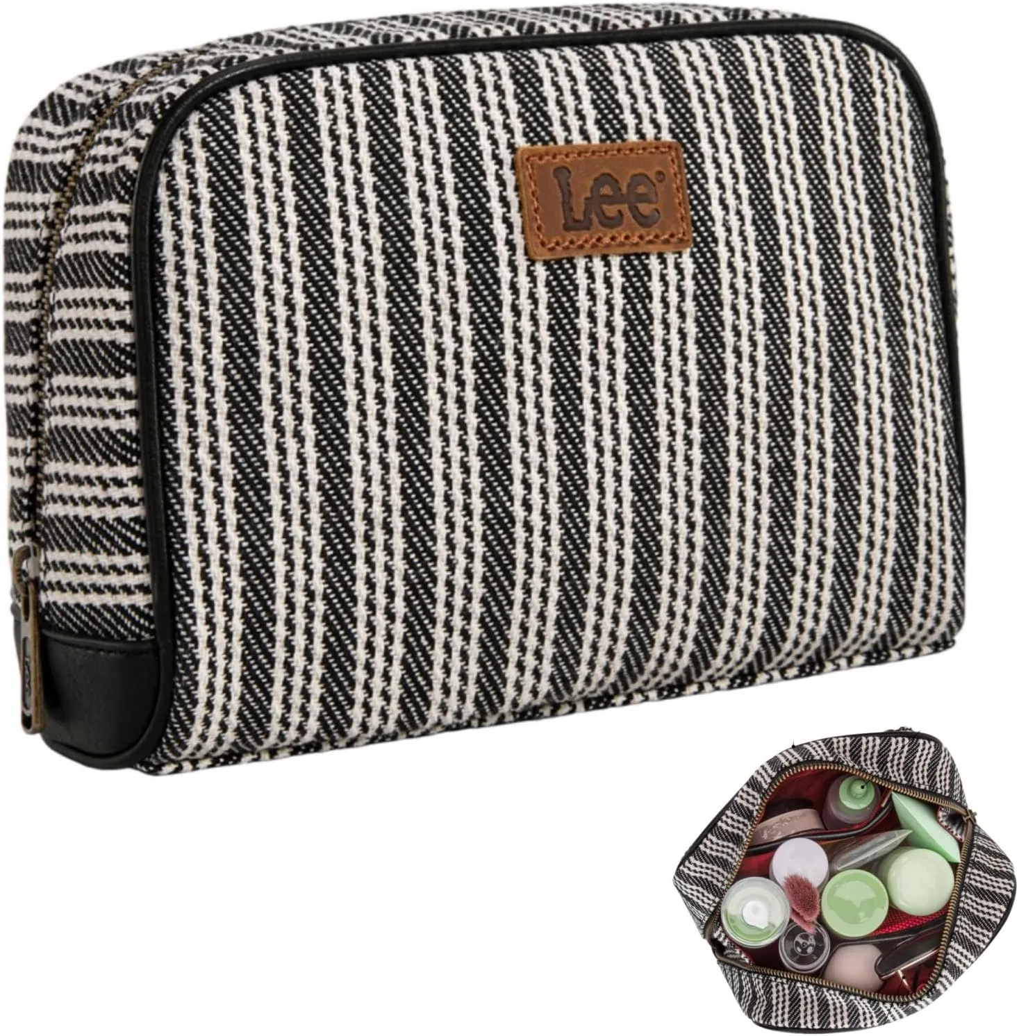 Montana West x Lee Travel Makeup Bag Large Capacity Cosmetic Bag Make up Organizer Case for Women Toiletry Bag Travel Essentials