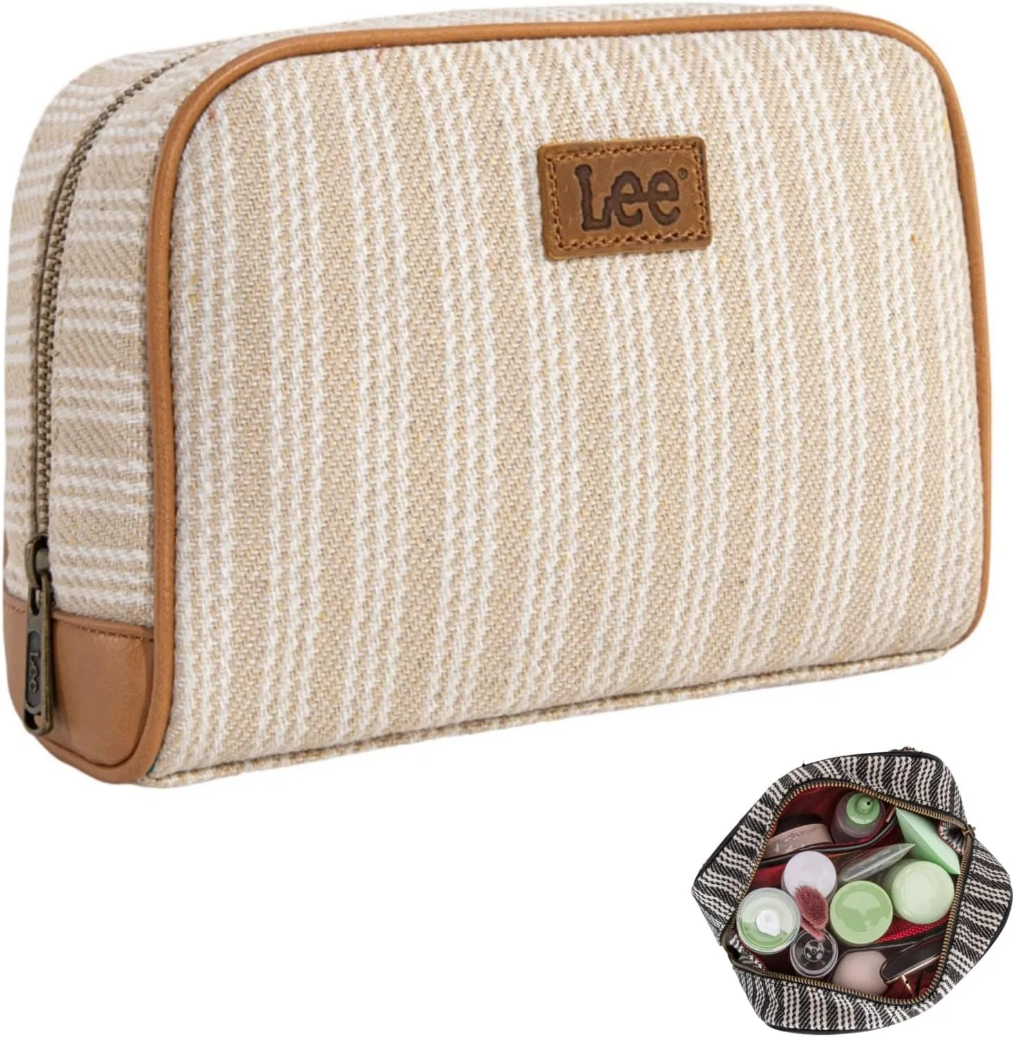 Montana West x Lee Travel Makeup Bag Large Capacity Cosmetic Bag Make up Organizer Case for Women Toiletry Bag Travel Essentials